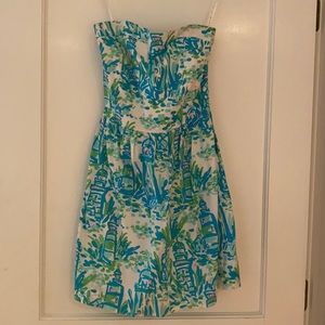 Smocked Back Lily Pulitzer Tube Top Dress